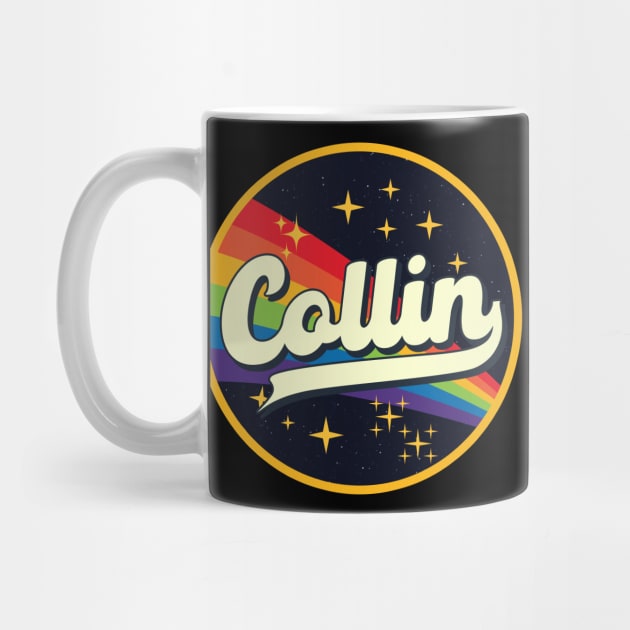 Collin // Rainbow In Space Vintage Style by LMW Art